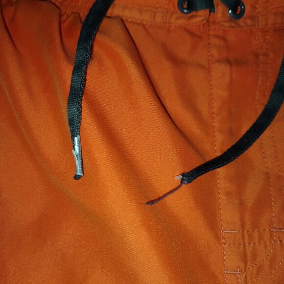 Vintage Nike Swim Shorts Size XL Orange Center Swoosh Lined - Picture 5 of 16